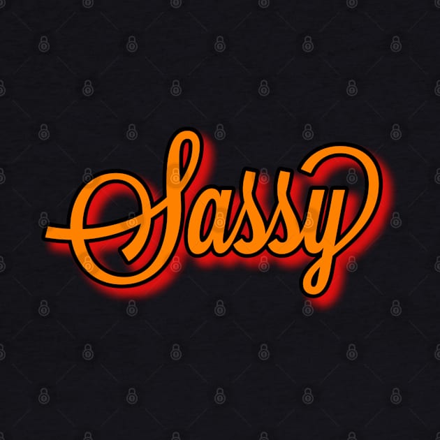 Sassy Typography Cool Style Red Shadow by Inspire Enclave